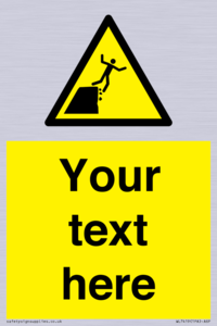 Custom Warning unstable cliff edge